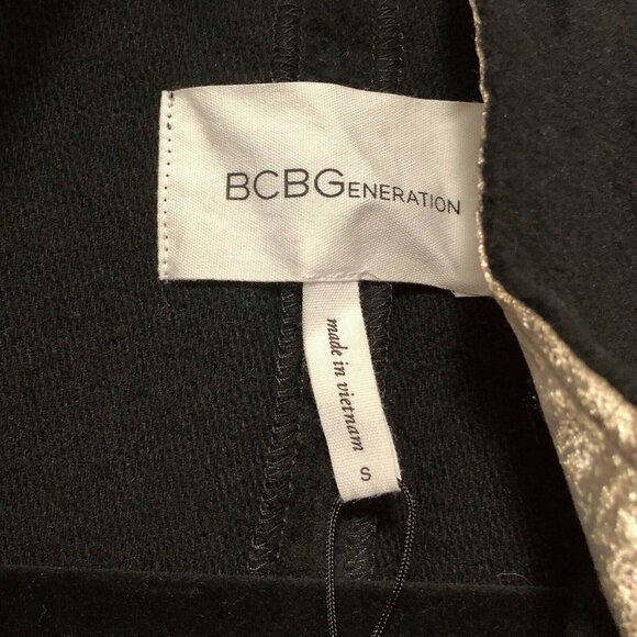 NEW BCBG Generation Black Sleeveless Piping Detail & Pockets Long Vest S - Picture 3 of 9